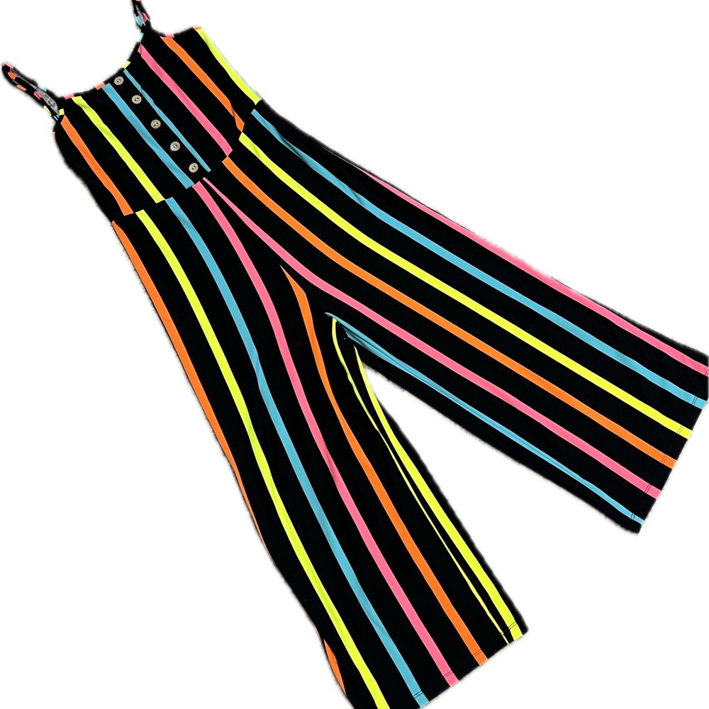 Multicolor Striped Women's Jumpsuit